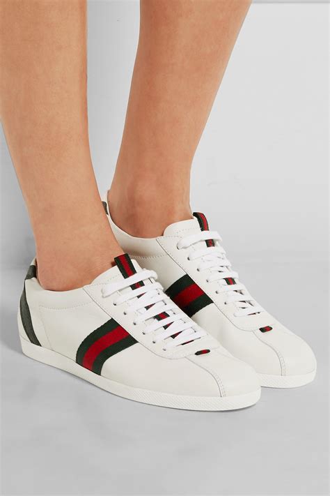 gucci sneaker stripe|white Gucci sneakers for women.